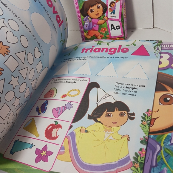 Dora The Explorer Learning Activity Homeschool Activity Books Learning Cards - Picture 9 of 9